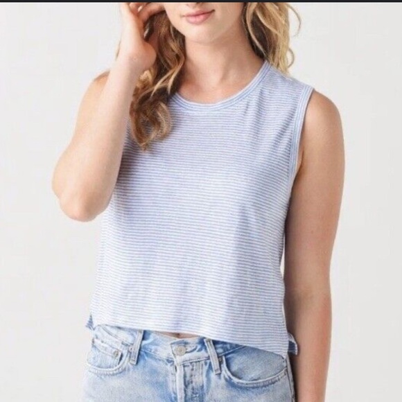 FRAME
Side Cinch Muscle Tee Blanc Multi SMALL - Picture 1 of 3